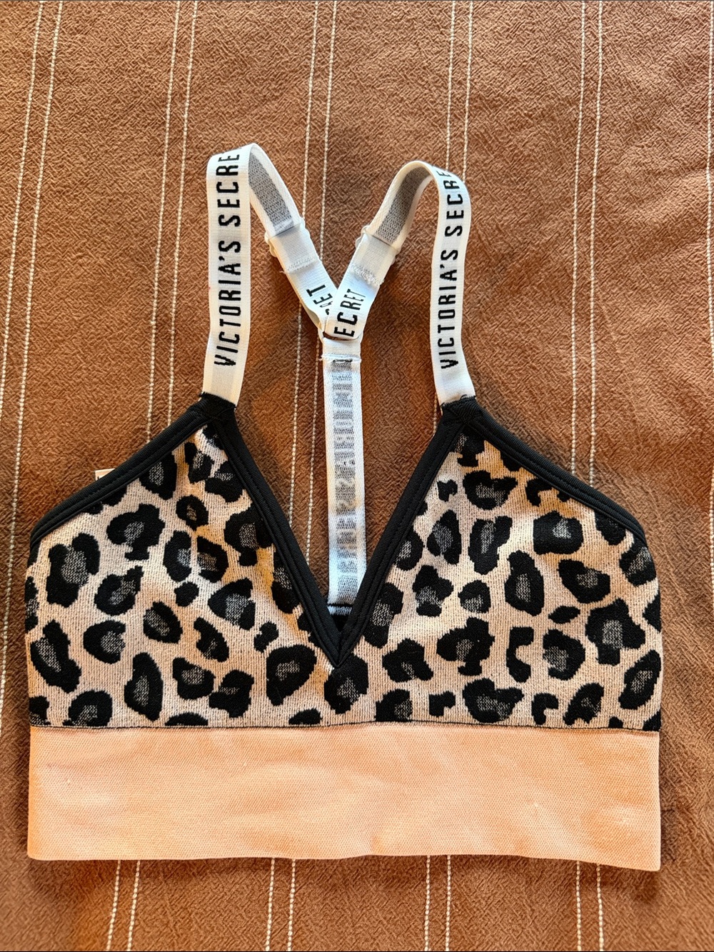 Victoria's Secret Leopard Bralette in Black & Tan